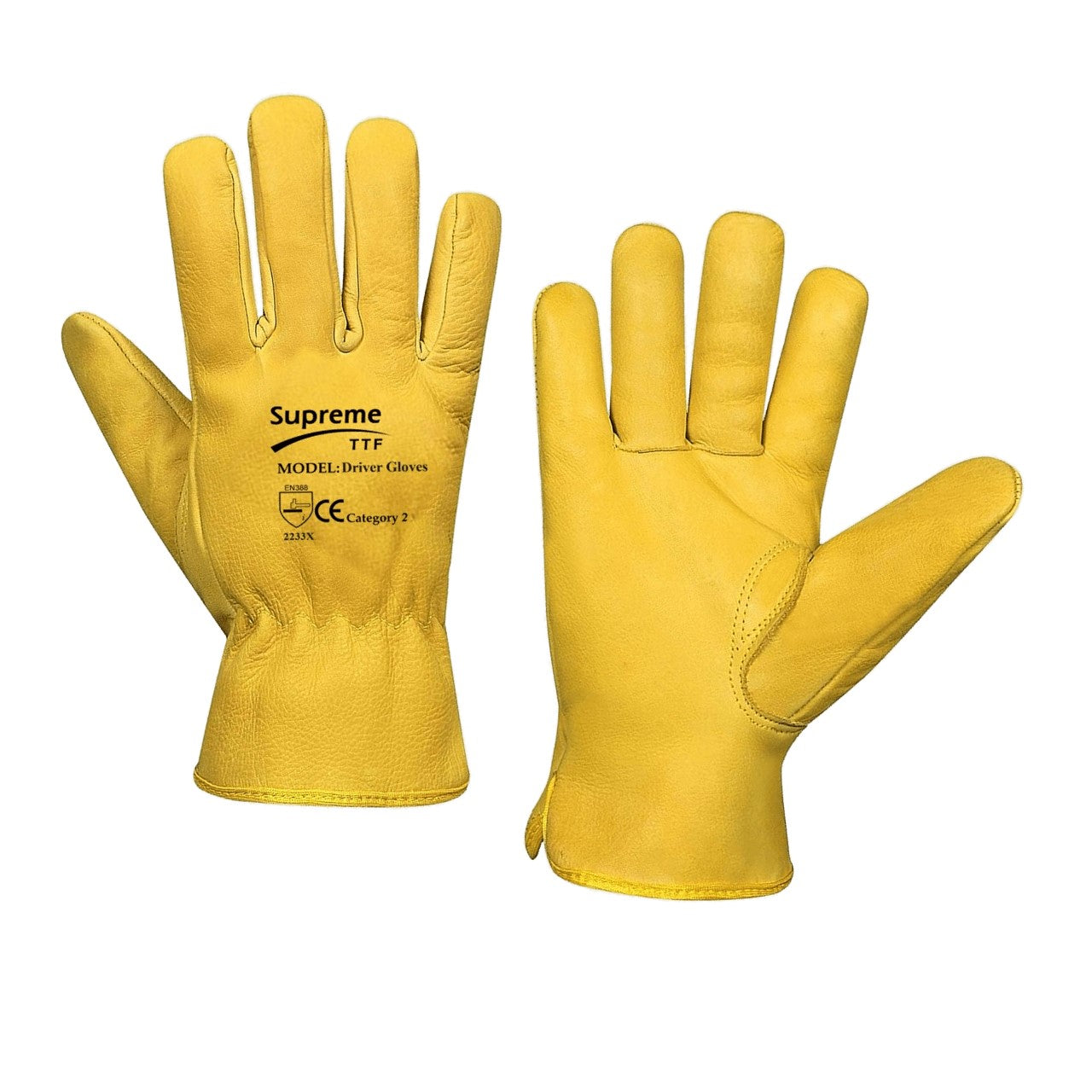 Yellow Drivers Gloves